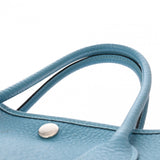 HERMES エルメス ガーデンパーティ TPM ブルーノール D刻印(2019年頃) レディース カントリー ハンドバッグ Bランク 中古 銀蔵