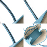 HERMES エルメス ガーデンパーティ TPM ブルーノール D刻印(2019年頃) レディース カントリー ハンドバッグ Bランク 中古 銀蔵