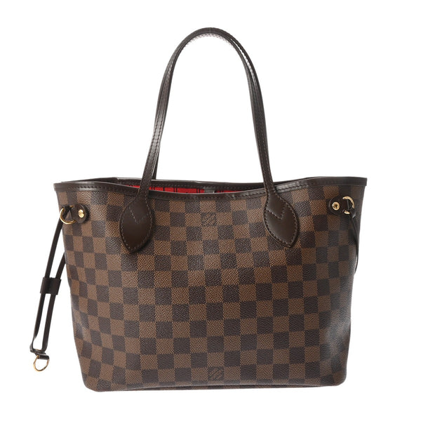 LOUIS VUITTON ルイヴィトン ダミエ ネヴァーフル PM 旧型 ブラウン N51109 レディース ダミエキャンバス ハンドバッグ Bランク 中古 銀蔵