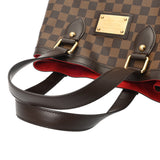LOUIS VUITTON ルイヴィトン ダミエ ハムステッド PM ブラウン N51205 レディース ダミエキャンバス ハンドバッグ Aランク 中古 銀蔵