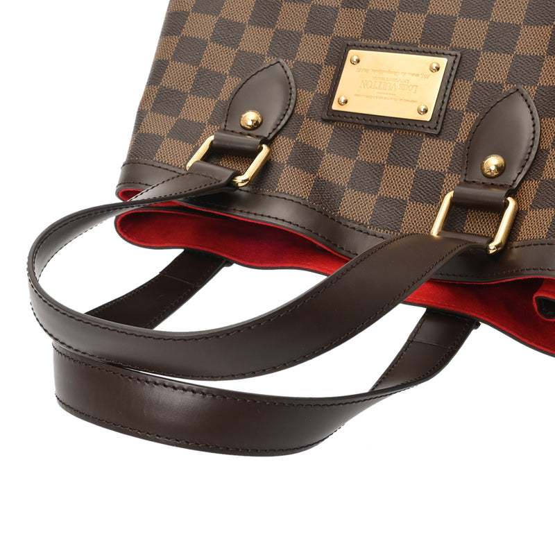 LOUIS VUITTON ルイヴィトン ダミエ ハムステッド PM ブラウン N51205 レディース ダミエキャンバス ハンドバッグ Aランク 中古 銀蔵