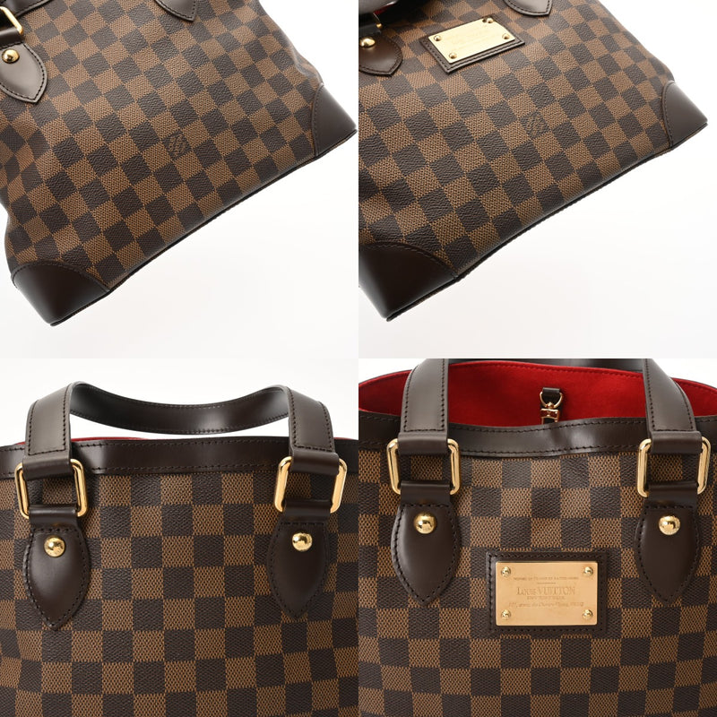 LOUIS VUITTON ルイヴィトン ダミエ ハムステッド PM ブラウン N51205 レディース ダミエキャンバス ハンドバッグ Aランク 中古 銀蔵