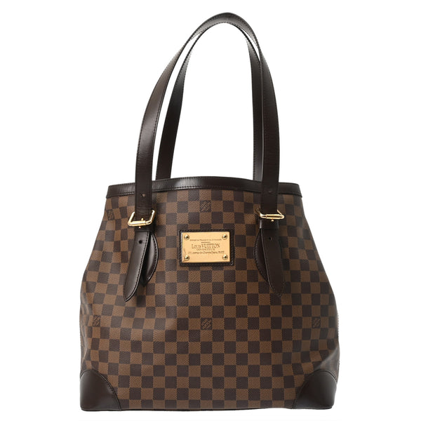 LOUIS VUITTON ルイヴィトン ダミエ ハムステッド GM ブラウン N51203 レディース ダミエキャンバス ハンドバッグ ABランク 中古 銀蔵