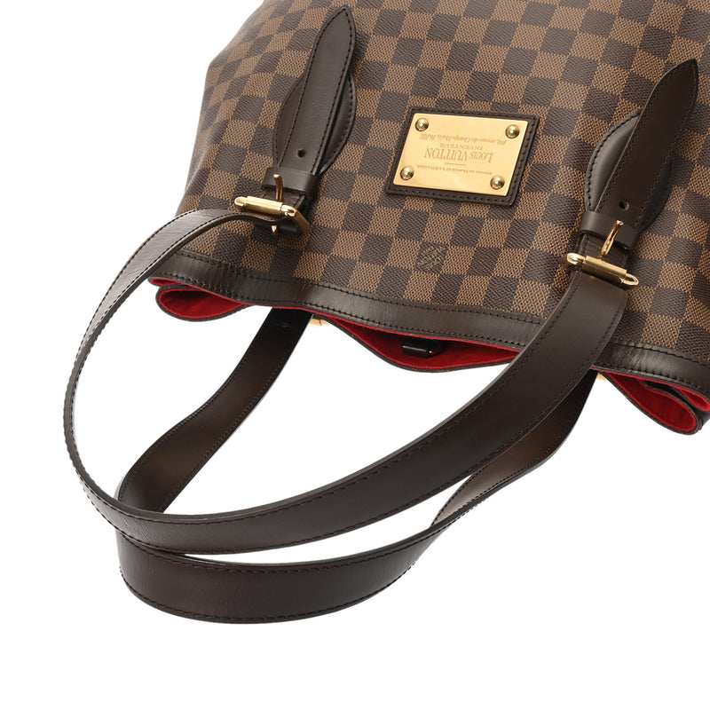 LOUIS VUITTON ルイヴィトン ダミエ ハムステッド GM ブラウン N51203 レディース ダミエキャンバス ハンドバッグ ABランク 中古 銀蔵