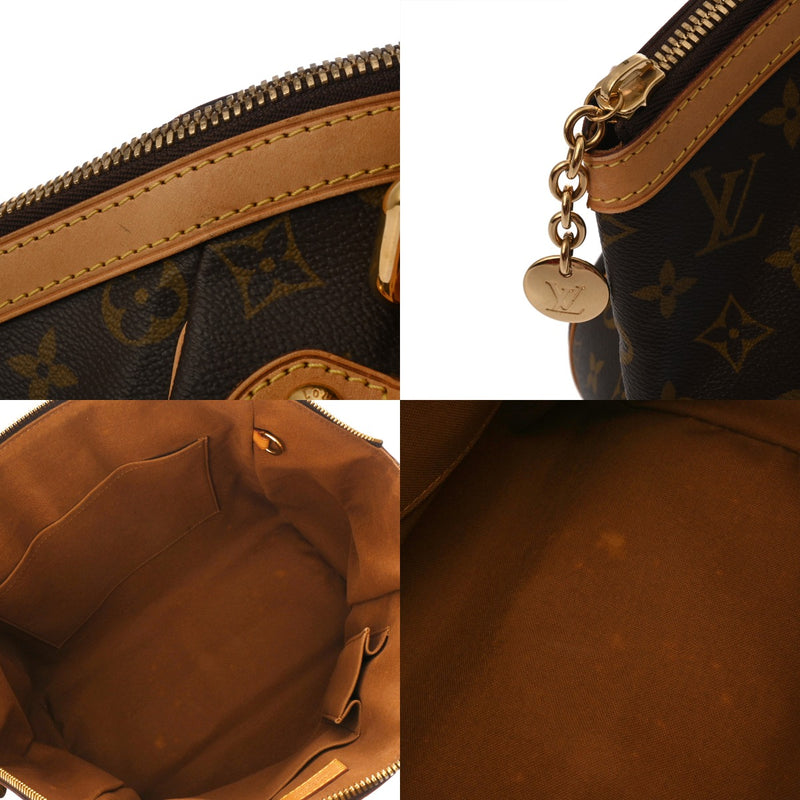 LOUIS VUITTON ルイヴィトン モノグラム ティボリ GM ブラウン M40144 レディース モノグラムキャンバス ハンドバッグ ABランク 中古 銀蔵
