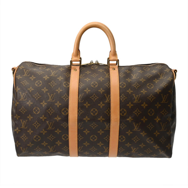 LOUIS VUITTON ルイヴィトン モノグラム キーポル バンドリエール 45 2WAY ブラウン M41418 ユニセックス モノグラムキャンバス ボストンバッグ ABランク 中古 銀蔵