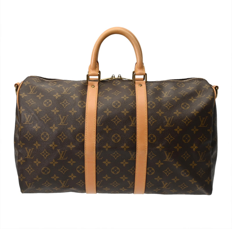LOUIS VUITTON ルイヴィトン モノグラム キーポル バンドリエール 45 2WAY ブラウン M41418 ユニセックス モノグラムキャンバス ボストンバッグ ABランク 中古 銀蔵