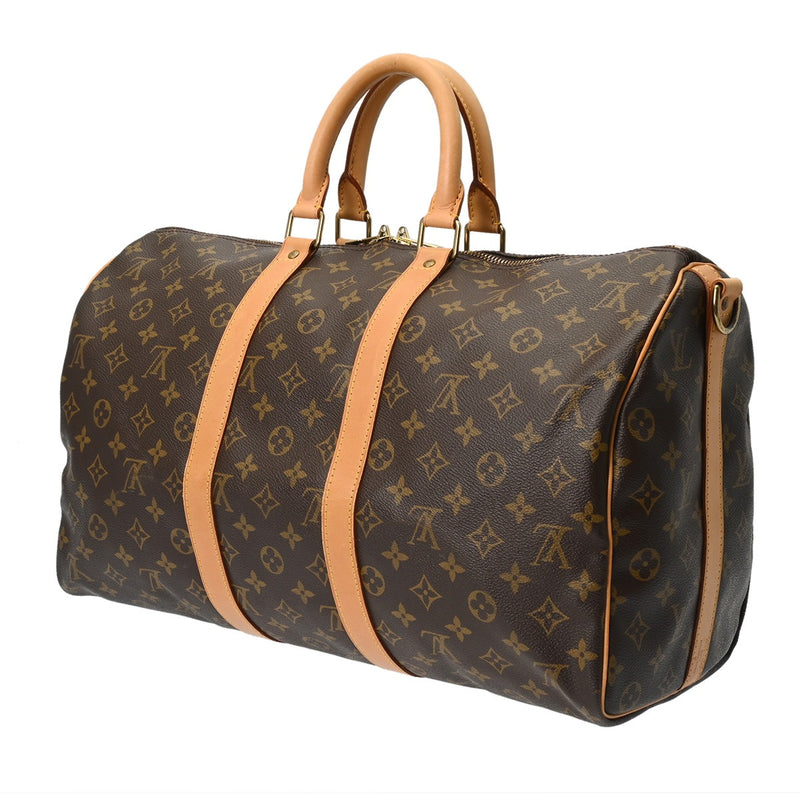 LOUIS VUITTON ルイヴィトン モノグラム キーポル バンドリエール 45 2WAY ブラウン M41418 ユニセックス モノグラムキャンバス ボストンバッグ ABランク 中古 銀蔵