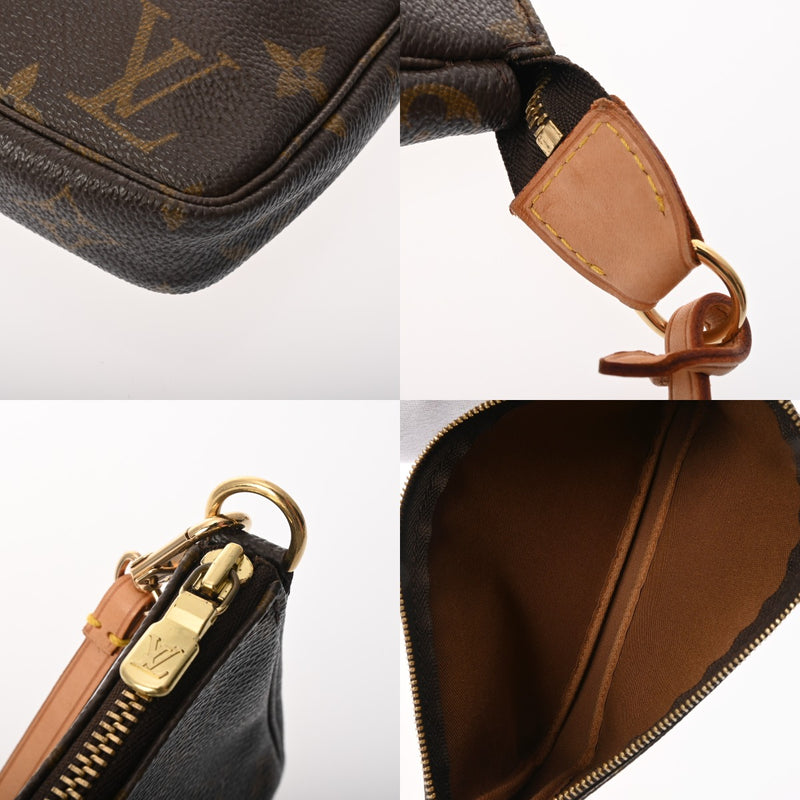 LOUIS VUITTON ルイヴィトン モノグラム ポシェット アクセソワール ブラウン M51980 レディース モノグラムキャンバス アクセサリーポーチ ABランク 中古 銀蔵