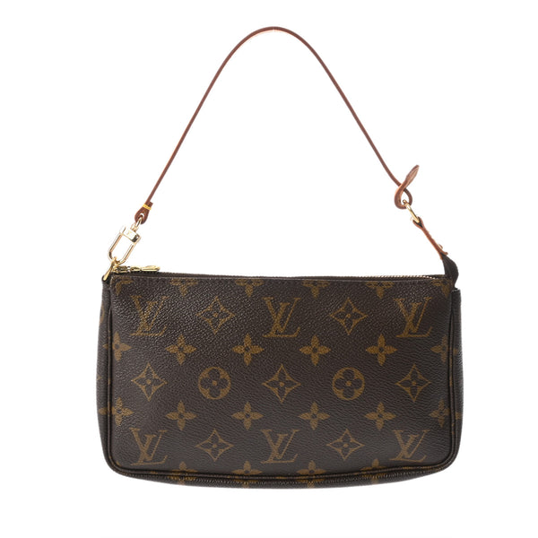 LOUIS VUITTON ルイヴィトン モノグラム ポシェット アクセソワール ブラウン M51980 レディース モノグラムキャンバス アクセサリーポーチ ABランク 中古 銀蔵