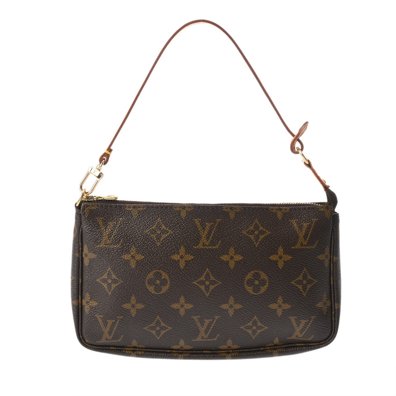 LOUIS VUITTON ルイヴィトン モノグラム ポシェット アクセソワール ブラウン M51980 レディース モノグラムキャンバス アクセサリーポーチ ABランク 中古 銀蔵