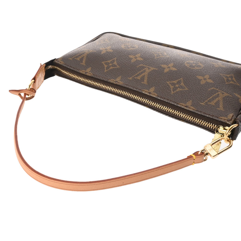 LOUIS VUITTON ルイヴィトン モノグラム ポシェット アクセソワール ブラウン M51980 レディース モノグラムキャンバス アクセサリーポーチ ABランク 中古 銀蔵