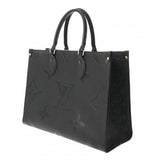 LOUIS VUITTON ルイヴィトン モノグラムアンプラント オンザゴー MM ノワール M45595 レディース レザー トートバッグ Aランク 中古 銀蔵