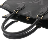 LOUIS VUITTON ルイヴィトン モノグラムアンプラント オンザゴー MM ノワール M45595 レディース レザー トートバッグ Aランク 中古 銀蔵