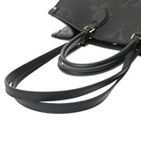 LOUIS VUITTON ルイヴィトン モノグラムアンプラント オンザゴー MM ノワール M45595 レディース レザー トートバッグ Aランク 中古 銀蔵