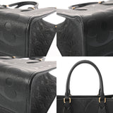LOUIS VUITTON ルイヴィトン モノグラムアンプラント オンザゴー MM ノワール M45595 レディース レザー トートバッグ Aランク 中古 銀蔵