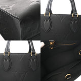 LOUIS VUITTON ルイヴィトン モノグラムアンプラント オンザゴー PM 2WAY ノワール M45653 レディース レザー ハンドバッグ Aランク 中古 銀蔵