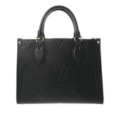 LOUIS VUITTON ルイヴィトン モノグラムアンプラント オンザゴー PM 2WAY ノワール M45653 レディース レザー ハンドバッグ Aランク 中古 銀蔵