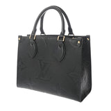 LOUIS VUITTON ルイヴィトン モノグラムアンプラント オンザゴー PM 2WAY ノワール M45653 レディース レザー ハンドバッグ Aランク 中古 銀蔵