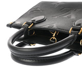 LOUIS VUITTON ルイヴィトン モノグラムアンプラント オンザゴー PM 2WAY ノワール M45653 レディース レザー ハンドバッグ Aランク 中古 銀蔵