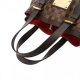 LOUIS VUITTON ルイヴィトン ダミエ ハムステッド MM ブラウン N51204 レディース ダミエキャンバス トートバッグ Bランク 中古 銀蔵