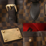 LOUIS VUITTON ルイヴィトン ダミエ ハムステッド MM ブラウン N51204 レディース ダミエキャンバス トートバッグ Bランク 中古 銀蔵