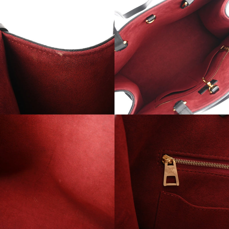 LOUIS VUITTON ルイヴィトン モノグラムアンプラント オンザゴー MM 2WAYトート ブラック/ベージュ M45495 レディース レザー ハンドバッグ ABランク 中古 銀蔵