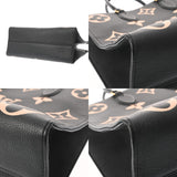 LOUIS VUITTON ルイヴィトン モノグラムアンプラント オンザゴー MM 2WAYトート ブラック/ベージュ M45495 レディース レザー ハンドバッグ ABランク 中古 銀蔵