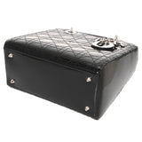 CHRISTIAN DIOR クリスチャンディオール レディディオール ミディアムバッグ ブラック VRB44551 レディース エナメル ハンドバッグ ABランク 中古 銀蔵