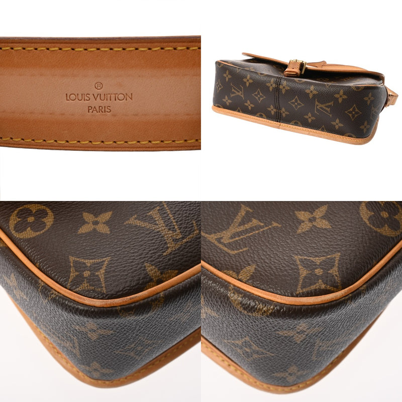 LOUIS VUITTON ルイヴィトン モノグラム ソローニュ ブラウン M42250 レディース モノグラムキャンバス ショルダーバッグ Bランク 中古 銀蔵
