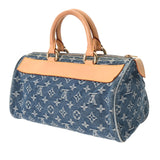 LOUIS VUITTON ルイヴィトン モノグラムデニム ネオスピーディ ブルー M95019 レディース デニム ハンドバッグ ABランク 中古 銀蔵