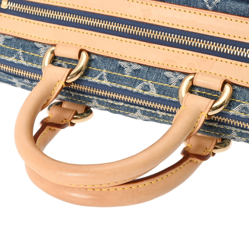 LOUIS VUITTON ルイヴィトン モノグラムデニム ネオスピーディ ブルー M95019 レディース デニム ハンドバッグ ABランク 中古 銀蔵