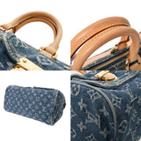 LOUIS VUITTON ルイヴィトン モノグラムデニム ネオスピーディ ブルー M95019 レディース デニム ハンドバッグ ABランク 中古 銀蔵