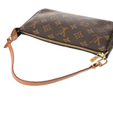 LOUIS VUITTON ルイヴィトン モノグラム ポシェット アクセソワール ブラウン M51980 レディース モノグラムキャンバス アクセサリーポーチ Bランク 中古 銀蔵