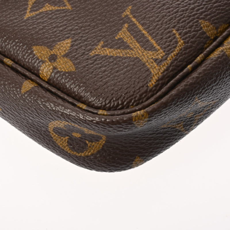 LOUIS VUITTON ルイヴィトン モノグラム ポシェット アクセソワール ブラウン M51980 レディース モノグラムキャンバス アクセサリーポーチ Bランク 中古 銀蔵