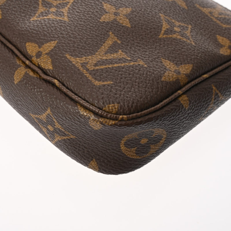 LOUIS VUITTON ルイヴィトン モノグラム ポシェット アクセソワール ブラウン M51980 レディース モノグラムキャンバス アクセサリーポーチ ABランク 中古 銀蔵