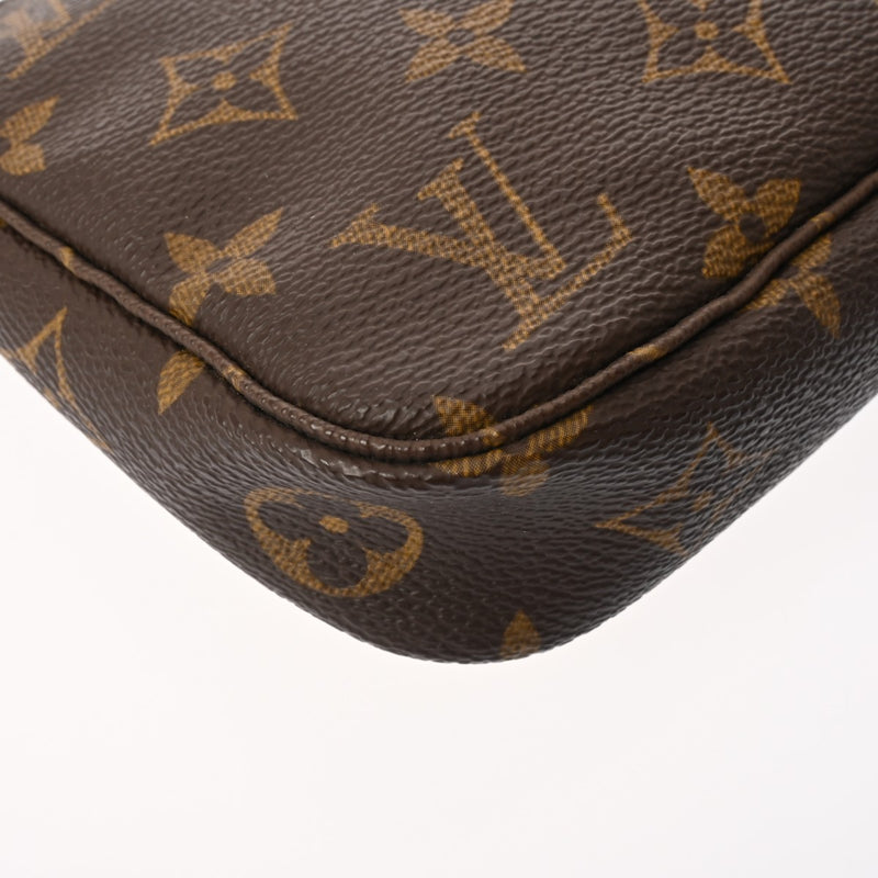 LOUIS VUITTON ルイヴィトン モノグラム ポシェット アクセソワール ブラウン M51980 レディース モノグラムキャンバス アクセサリーポーチ ABランク 中古 銀蔵