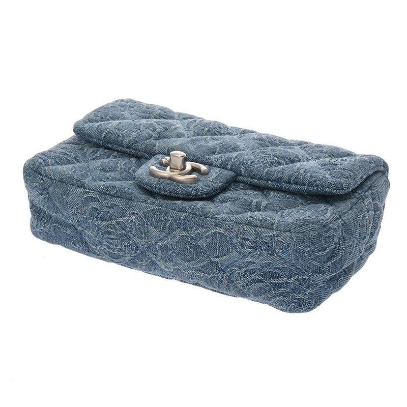 CHANEL シャネル マトラッセ ミニフラップバッグ ブルー AS3829