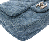 CHANEL シャネル マトラッセ ミニフラップバッグ ブルー AS3829 レディース デニム ショルダーバッグ Aランク 中古 銀蔵