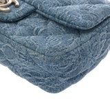 CHANEL シャネル マトラッセ ミニフラップバッグ ブルー AS3829 レディース デニム ショルダーバッグ Aランク 中古 銀蔵