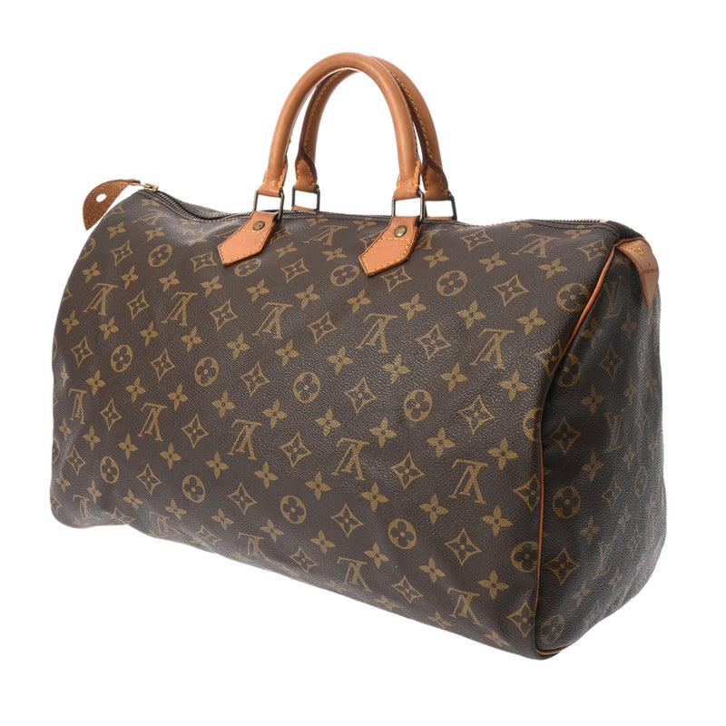 LOUIS VUITTON ルイヴィトン モノグラム スピーディ 40 ブラウン M41522 レディース モノグラムキャンバス ハンドバッグ Bランク 中古 銀蔵