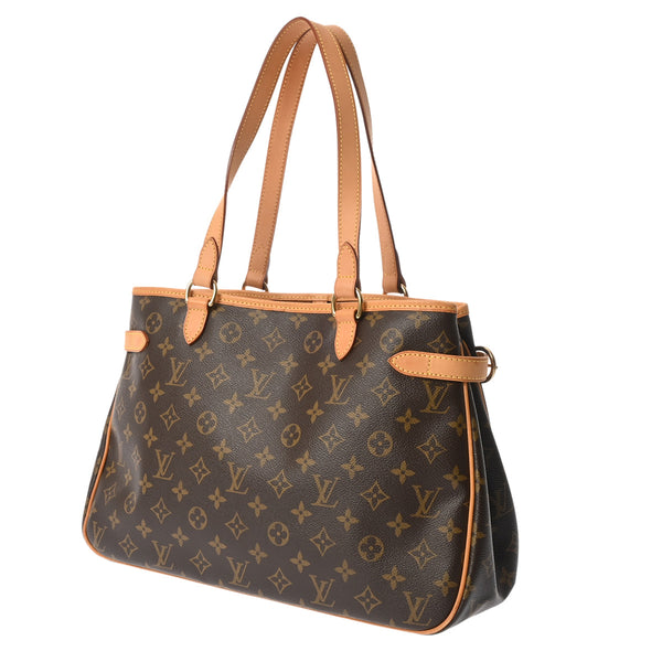 LOUIS VUITTON ルイヴィトン モノグラム バティニョール オリゾンタル ブラウン M51154 レディース モノグラムキャンバス トートバッグ ABランク 中古 銀蔵