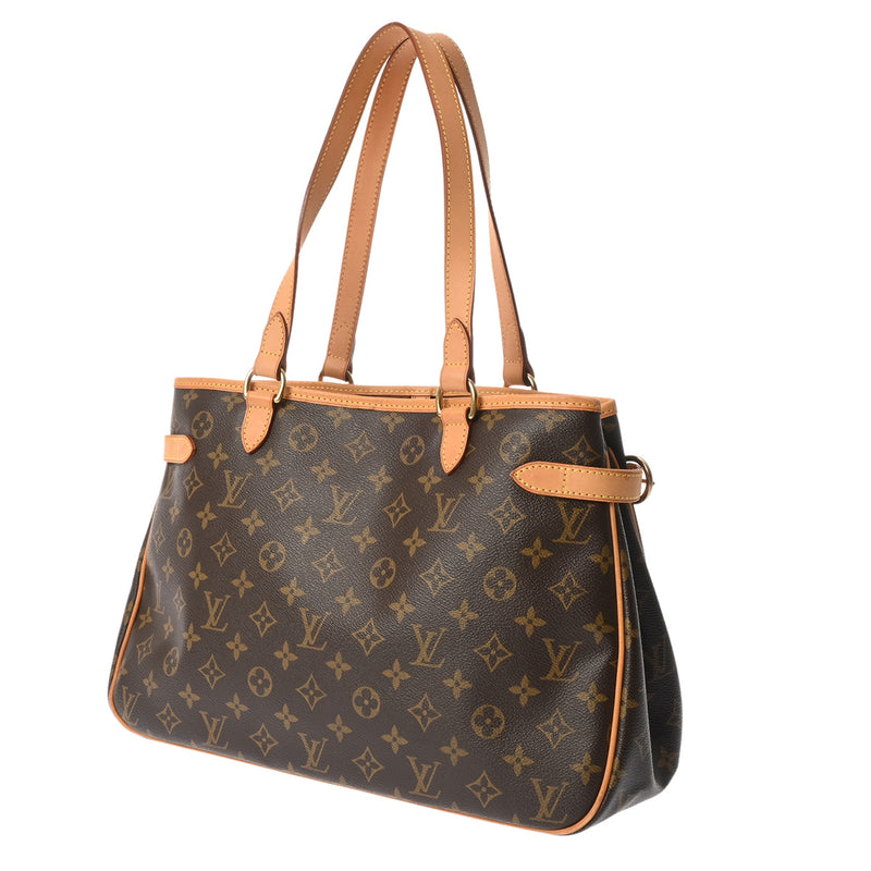 LOUIS VUITTON ルイヴィトン モノグラム バティニョール オリゾンタル ブラウン M51154 レディース モノグラムキャンバス トートバッグ ABランク 中古 銀蔵
