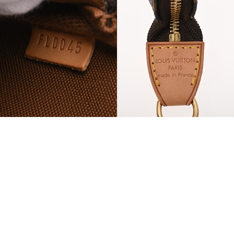 LOUIS VUITTON ルイヴィトン モノグラム ミニ ポシェット アクセソワール ブラウン M58009 レディース モノグラムキャンバス アクセサリーポーチ Aランク 中古 銀蔵