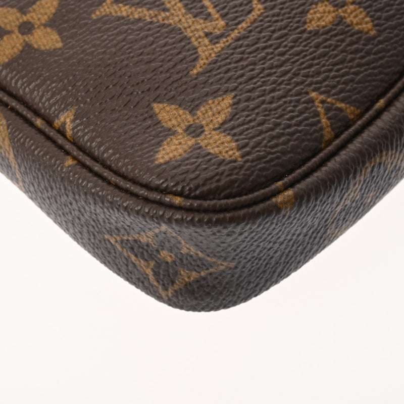 LOUIS VUITTON ルイヴィトン モノグラム ミニ ポシェット アクセソワール ブラウン M58009 レディース モノグラムキャンバス アクセサリーポーチ Aランク 中古 銀蔵