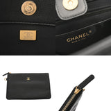 CHANEL シャネル ホーボーバッグ ブラック AS5417 レディース キャビアスキン ハンドバッグ Aランク 中古 銀蔵