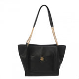 CHANEL シャネル ホーボーバッグ ブラック AS5417 レディース キャビアスキン ハンドバッグ Aランク 中古 銀蔵