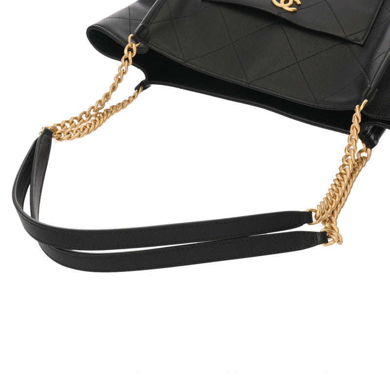CHANEL シャネル ホーボーバッグ ブラック AS5417 レディース キャビア