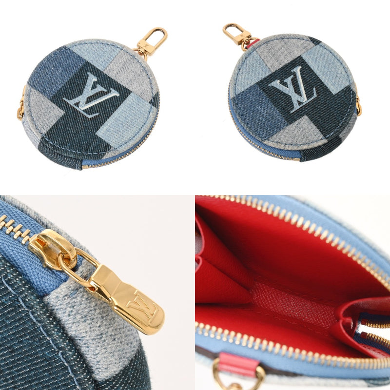 LOUIS VUITTON ルイヴィトン モノグラムデニム ミュルティ ポシェット アクセソワール ブルー M44990 レディース モノグラムデニム ショルダーバッグ ABランク 中古 銀蔵