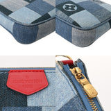 LOUIS VUITTON ルイヴィトン モノグラムデニム ミュルティ ポシェット アクセソワール ブルー M44990 レディース モノグラムデニム ショルダーバッグ ABランク 中古 銀蔵